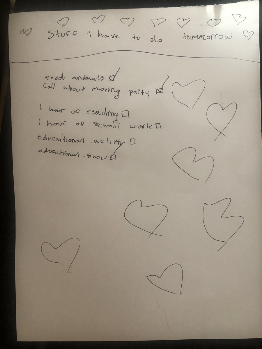 SpiralSayD's tweet photo. I 💜 my daily to-do list! https://t.co/s5VNEpqSnY