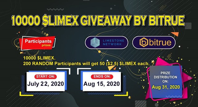 CryptoAdventure's tweet photo. 📣10000 $LIMEX AIRDROP BY BITRUE 

🥁 To celebrate the listing of $LIMEX on Bitrue Exchange we are rewarding 200 random participants with 50 $LIMEX each ($2.5)

1⃣ Follow @BitrueOfficial &amp; @LimestoneNetwo1
2⃣ Like &amp; RT this
3⃣ Join: https://t.co/zk46WCblDr 

#airdrop #giveaway https://t.co/B47866ihE5
