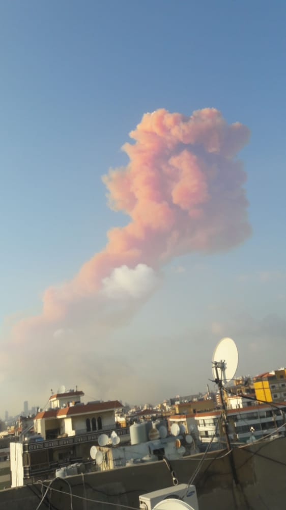  #BREAKING A big explosion in Beirut