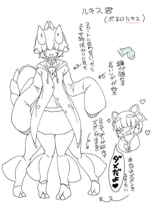 名前を考えたり服装を考えたりするなどした 