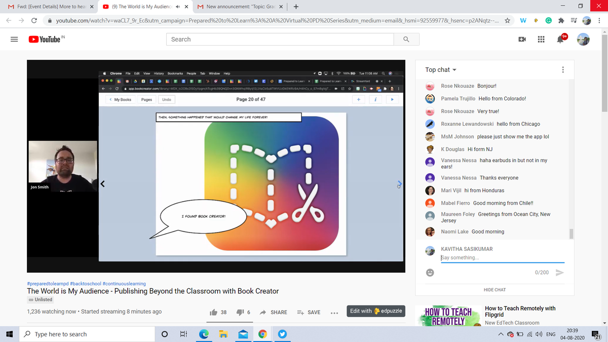 KAVISAC's tweet photo. #Bookcreatorteam
@rgirija90
@theipodteacher
@BookCreatorApp
@BookCreator_Cat
@BookCreatorConf
live.... https://t.co/SGVWEBNRDI
