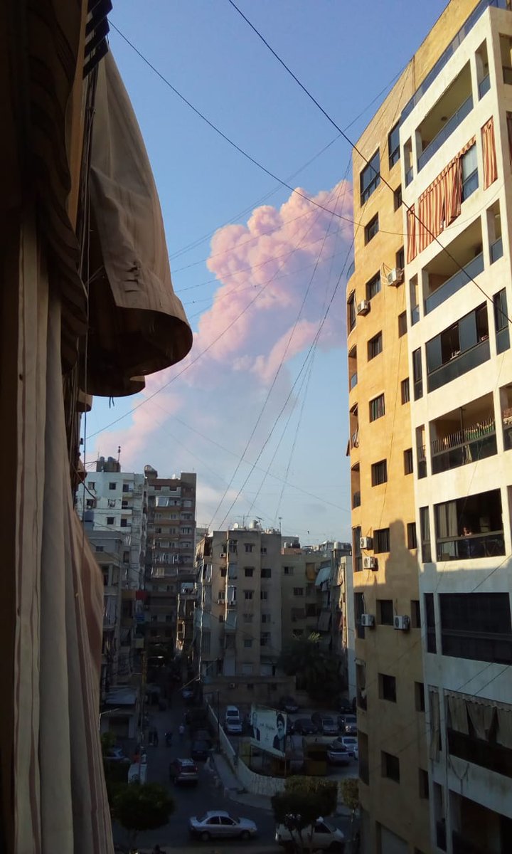  #BREAKING A big explosion in Beirut