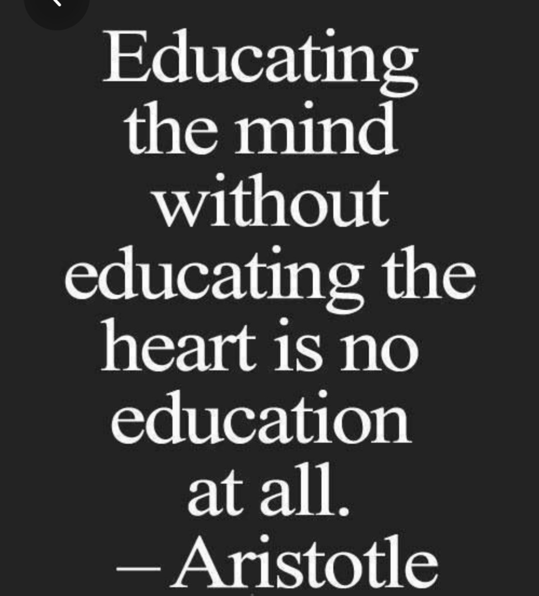 Education of the #heart means the purpose of higher #education."👍🌷

#TuesdayThoughts #Wisdom #personalgrowth 
<a href="/tom_peters/">Tom Peters</a> <a href="/PuneetSodhi4/">Puneet Sodhi</a> 
<a href="/JETAR9/">Etienne Arsenault</a> <a href="/TheTwinPowers/">Allan Beveridge</a> <a href="/TwinsKevin/">Kevin Rosenthal</a> <a href="/kundukundu/">Chiyana Simões 𝕏</a> 
 <a href="/themerry_monk/">Gerry McCann</a> <a href="/krissybean/">Kristen Keenan</a> <a href="/JohnLukeNYC/">John Luke</a> <a href="/GulliAz/">G A</a> <a href="/SuzanneLepage1/">Suzanne Lepage</a> <a href="/HILIADA/">Claudia Alvaran 💕🥰💙🙏🏻💙🎶</a> <a href="/LifeWithJohn/">Inspiration & More</a> 🙏