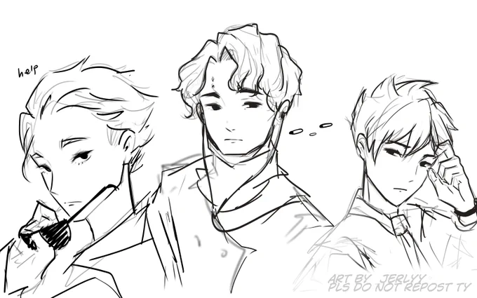 some haikyuu doodles in between commissions,, 