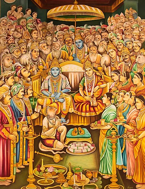 Ram Rajya In Ram Charit ManasIn Sriramcharitmanas, Tulsidas has thrown enough light on this. As soon as 'Maryada Purushottam Shri Ram' ascended the throne, happiness spread everywhere, all the fear and grief went away.