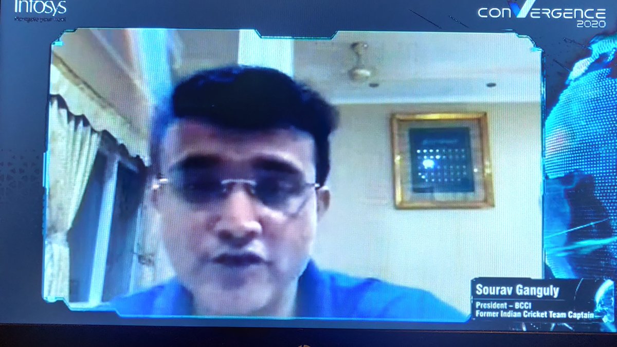 SB_MyThoughts's tweet photo. Oh man! Missed winning the quiz by a whisker, we had 7 winners & I was 8th out of 522 players...lucky to see you & hear your views on leadership "dada" @SGanguly99 at the event, although virtually. Thanks @jatinsapru great quiz, loved the same. #infyconvergence #infydiaries #infy https://t.co/GRIpObEEDx