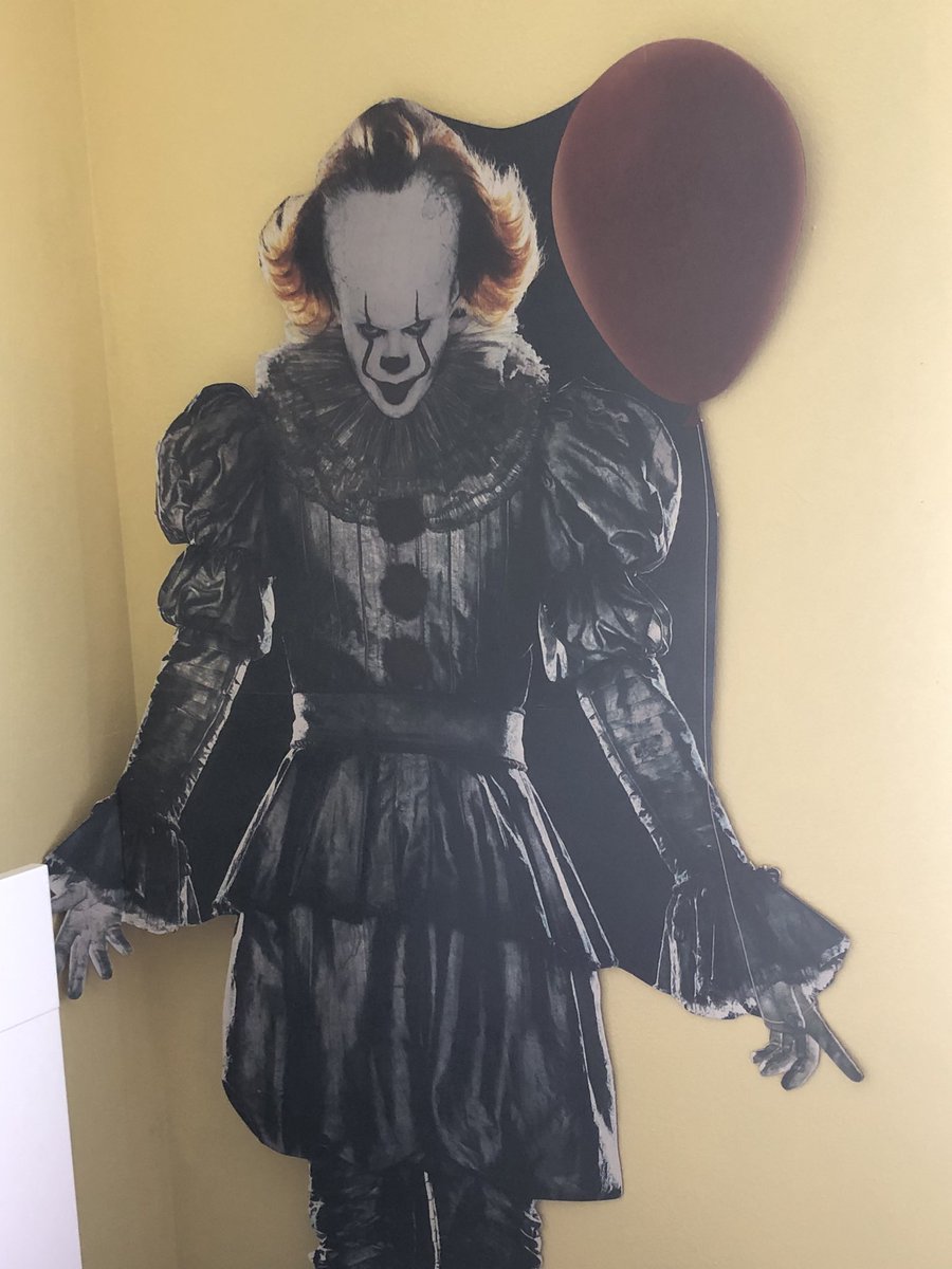 punk quinn as the life sized pennywise cutout