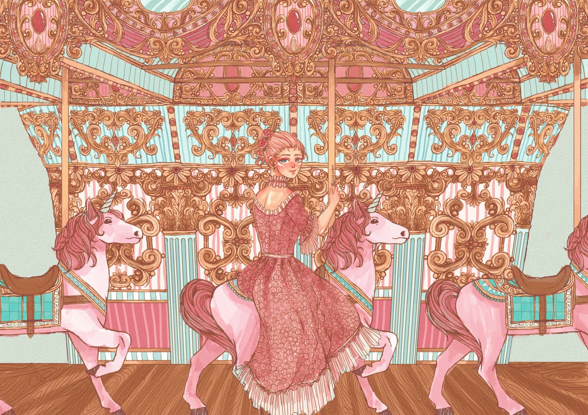 🌷🌸🌺🍑🍇🫐

Pastel Carousel 😊

I took time on this one and it looks pretty! 🌸🌺💜

#artph #ArtistOnTwitter