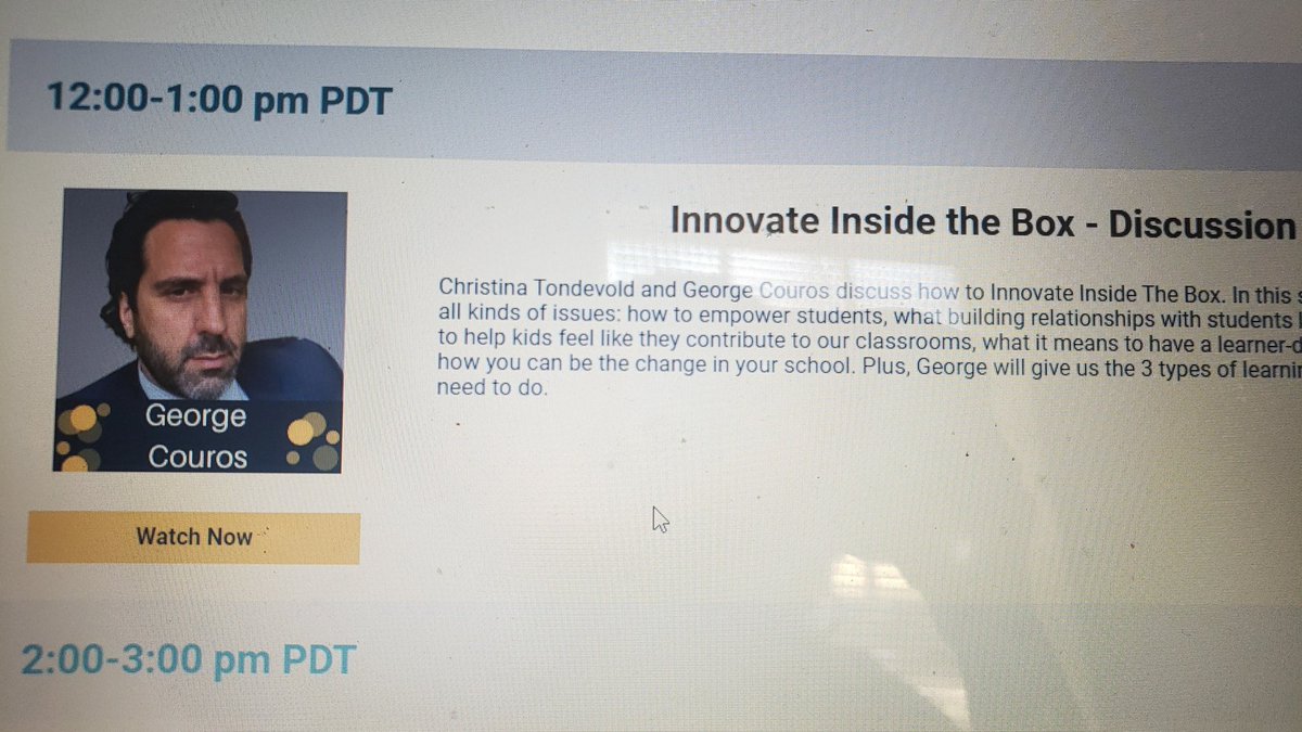 BWelch24's tweet photo. @gcouros so excited! I read this book a few months ago and now I get to listen to him discuss it! https://t.co/txP68AIwGg