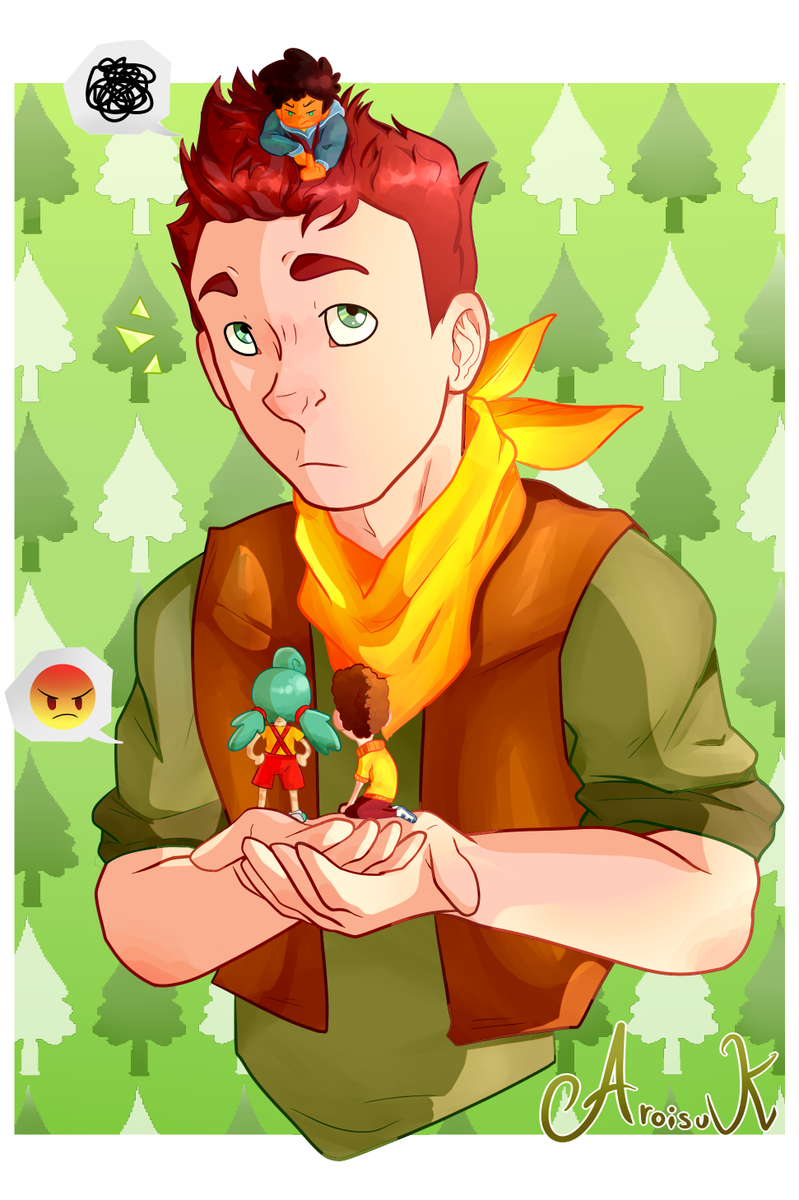 AroisuK's tweet photo. Just smol babies and their big dad

#campcamp #davidcc #maxcc #nikkicc #neilcc #roosterteeth https://t.co/iF7dIayqBh