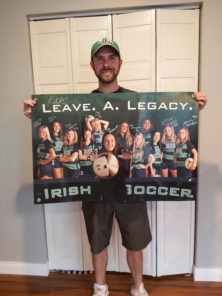 CoachRalphPND's tweet photo. Gift from my 2020 seniors. Motto: Leave A Legacy. Thank you for all you’ve done these past four years ☘️⚽️ #PNDsoccer #Tradition https://t.co/EKerhgeVmj