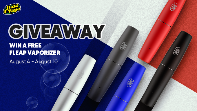 GIVEAWAY ALERT! We will be giving away 8 Fleap vaporizers! Come to join us to win!😉😀
HOW TO ENTER:
1. Follow us @dazzvapeofficial
2. Like &amp; Repost this post
3. Tag 3+ friends who like to vape in the comment section
Winners will be selected randomly and announced on August 11.