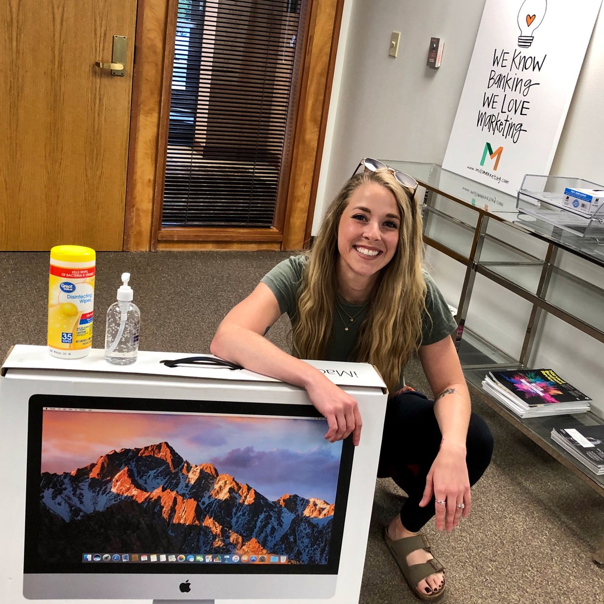 MillsMarketing1's tweet photo. Excited to start welcoming back staff to the office today. #157days #OfficeReopen #COVID19 https://t.co/dP3KTJ75FM