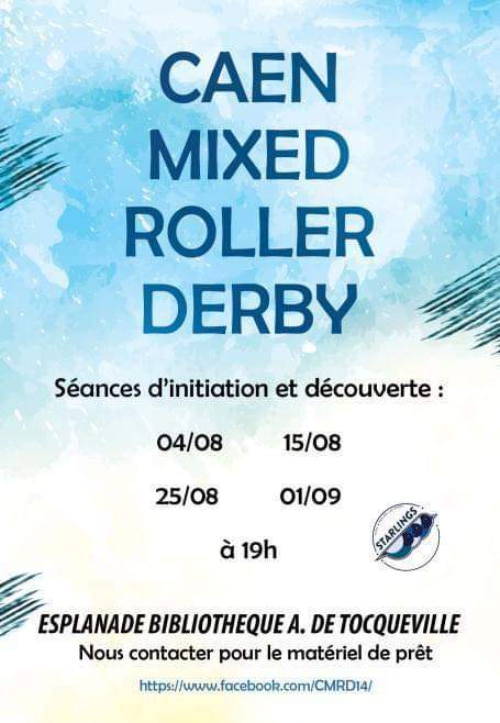 Aujourd'hui c'est la première journée d'initiation du CMRD si ru veux essayer ou voir à quoi ça ressemble @CaenMixedRD