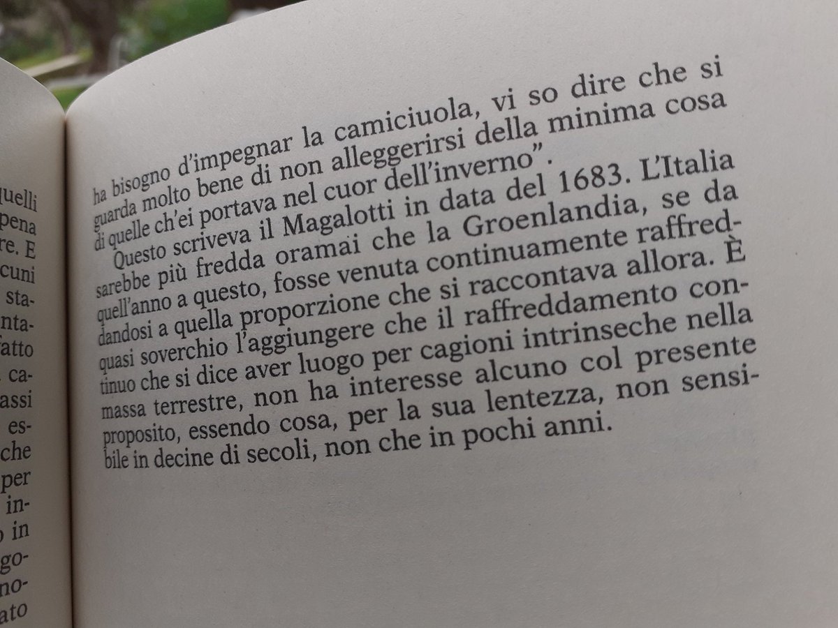 39th thought with my own added: Leopardi quotes Baldassar Castiglione as being right considering that for the old men, the past looks better just because they were younger. But he illustrates the point with a letter from Lorenzo Magliotti to a relative in 1683 saying that...16/n &ndash; bei  Masseria Sparivento