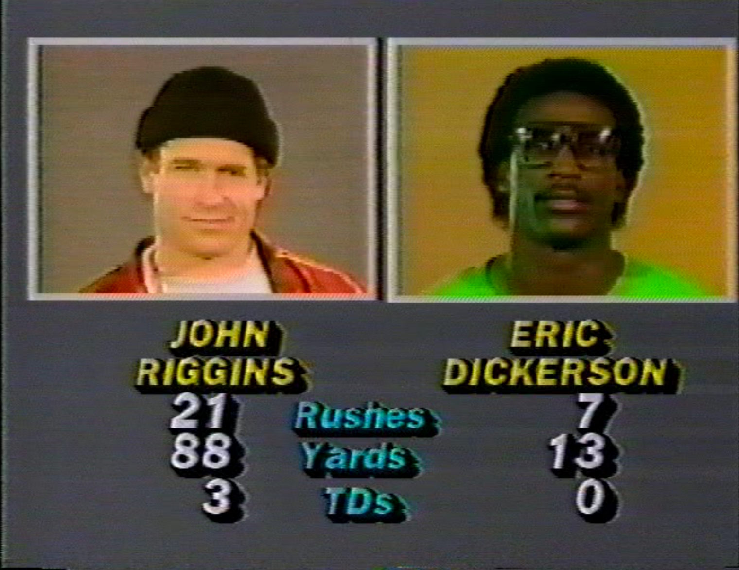 Happy birthday to John Riggins, a standout among CBS\s non-NFL-licensed 1983 headshots. 