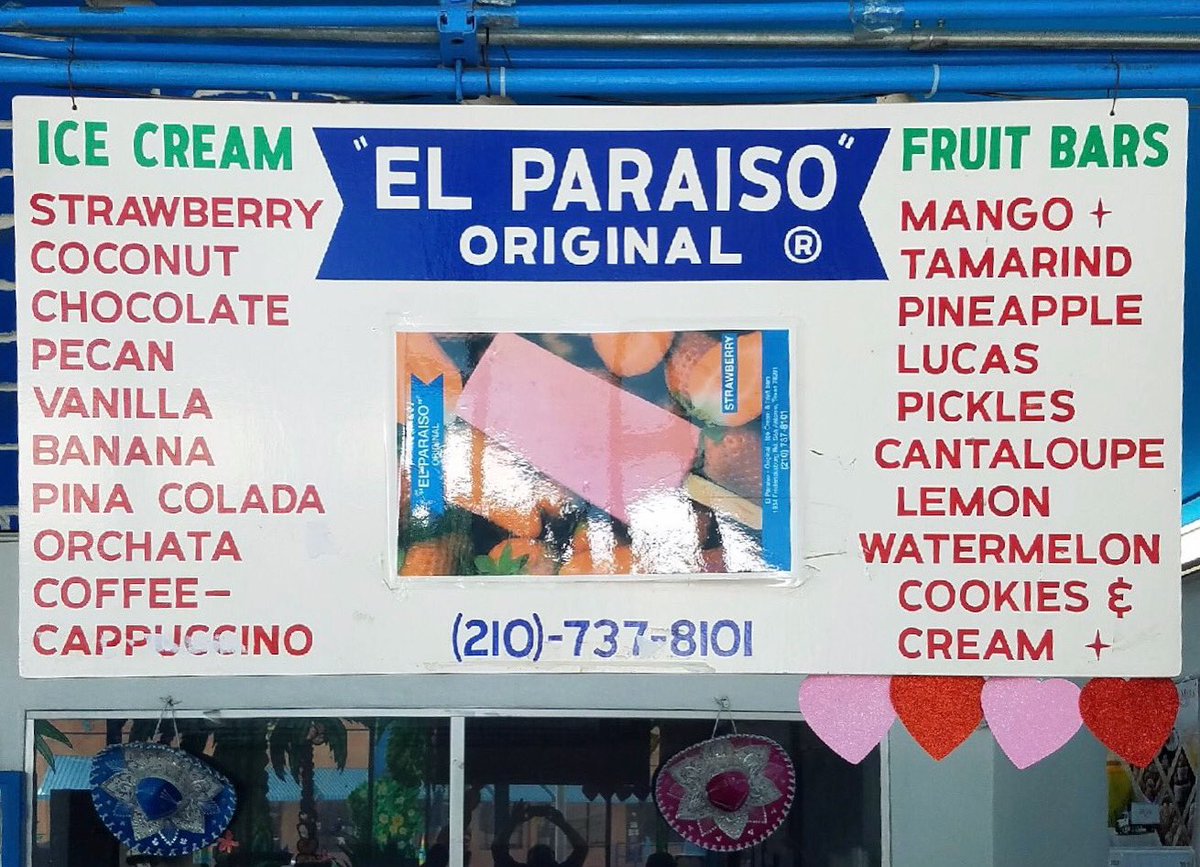 Throughout the years we have been happy to serve you San Antonio! 😊 For your convenience, we are a Drive Thru! 
#paletas #sanantonio #icecream #drivethru #satxopen #icecreammenu #icecreamflavors #texasicecream