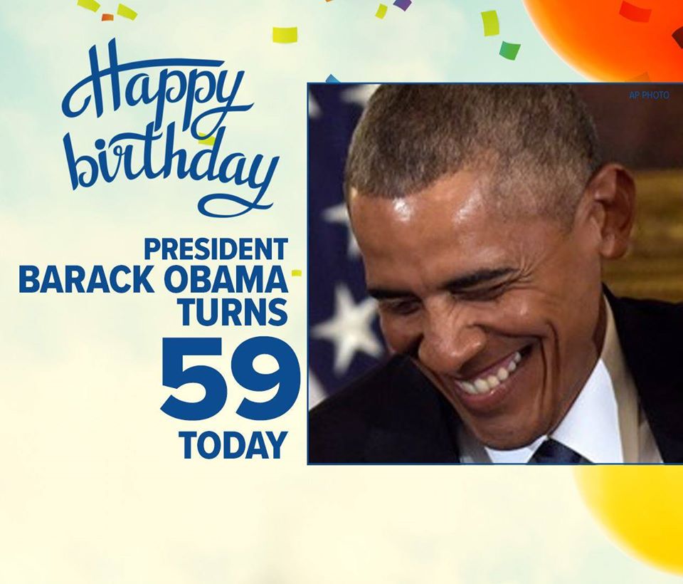 On this day in 1961, former President Barack Obama was born in Hawaii. Happy birthday,  