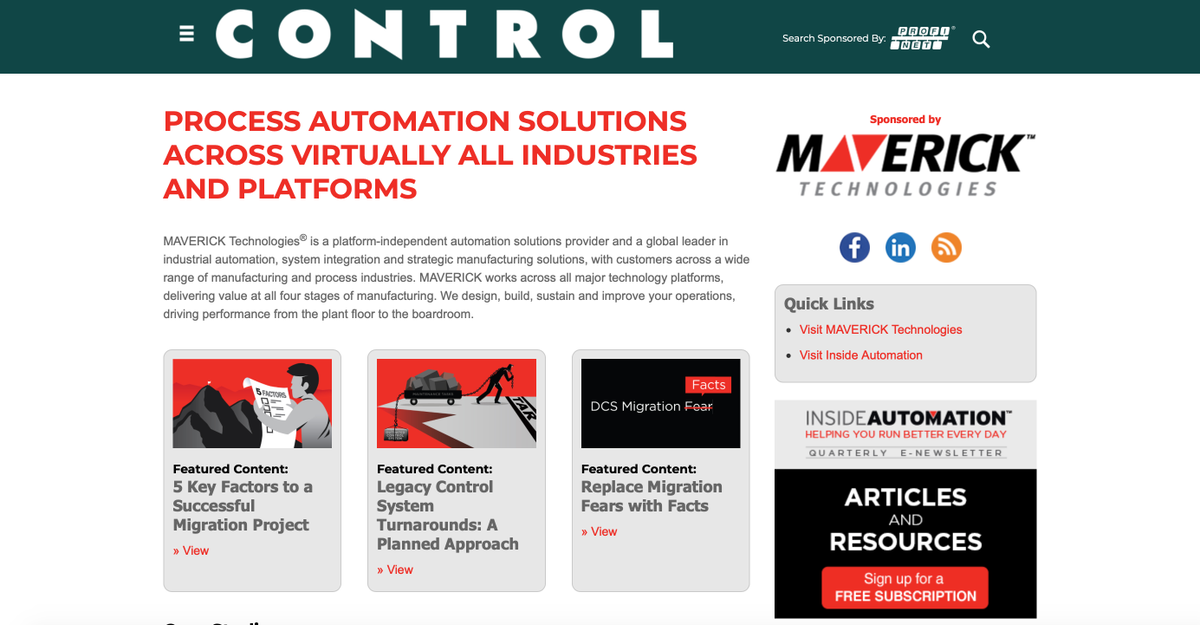MavTechGlobal's tweet photo. MAVERICK is excited to be @ControlGlobal's knowledge partner for process automation solutions! Check out our library of resources available on their website: https://t.co/YOpAVyqoN3
#processautomation #controlglobal #migrationresources https://t.co/iW82MCWzoc
