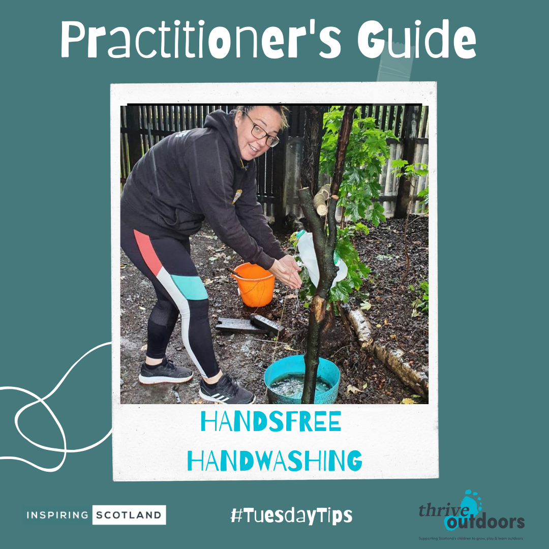 This weeks #TuesdayTips for practitioners shows you how to build an outdoor #tippytap in 5 easy steps! 🚰🌦️⛈️🌈🌧️ It's temporary, it's fun to build and it adds a little fun to #handwashing 👏inspiringscotland.org.uk/thrive/ Featuring a real live build demo by @BalticAp #TeamELC 🤸‍♂️☀️😎