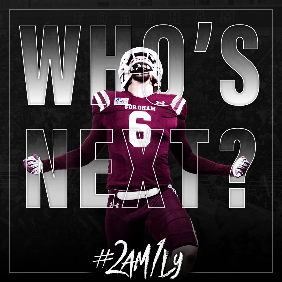 FORDHAMFOOTBALL's tweet photo. The #2AM1LY is off and running with talented playmakers in the class of '21 choosing Fordham!

There's only one question...WHO'S NEXT?! 👀 https://t.co/OBZmPUWgZs
