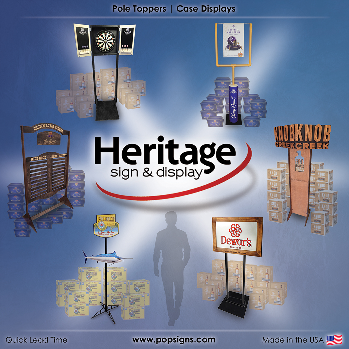 heritagesign's tweet image. Pole-Topper and Skid-Topper Displays are a great, cost effective way to bring your brand strategy to life. Get a customized design to meet your needs at popsigns.com

#popsigns #HeritageSignAndDisplay #PoleToppers #PointOfPurchase