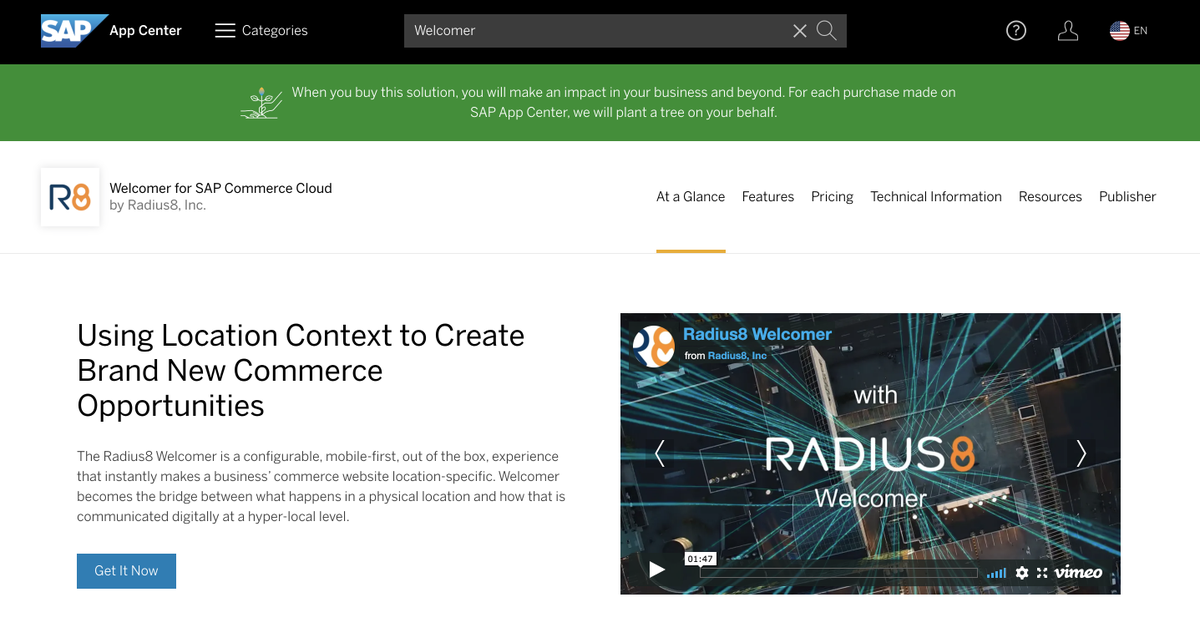 radius8's tweet image. We are on @SAP App Center! The R8 Welcomer becomes the bridge between what happens in a physical location and how that is communicated #digitally at a #hyperlocal level. Thanks, @sap_iO the support!

Available 👉 lnkd.in/dgG6j4K
Press Release📑 👉 prweb.com/releases/radiu…