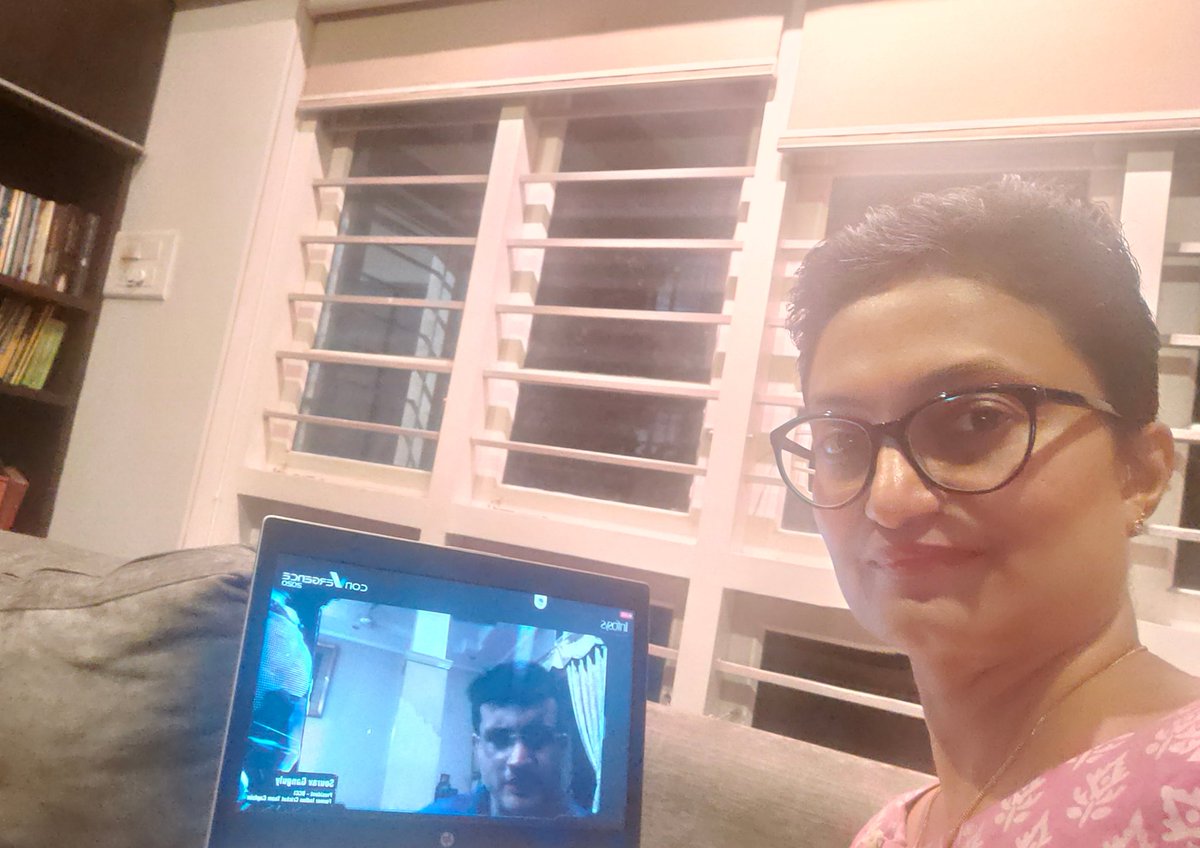 najudmohan's tweet photo. #InfyConvergence...with Dada...virtually at Convergence2020 https://t.co/XKwsy5UAMH