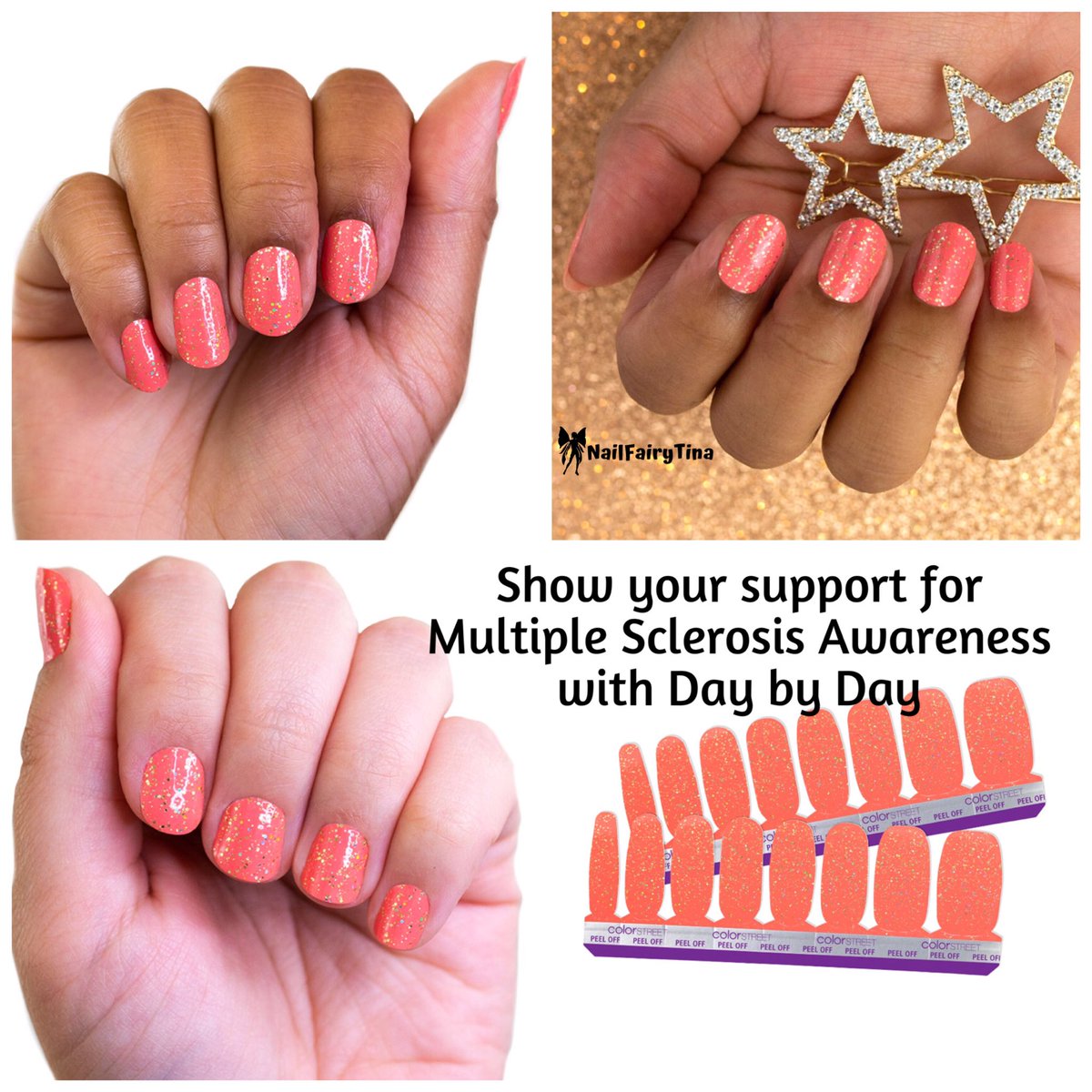 TinasGotItAll4u's tweet image. Show your support for #MultipleSclerosisAwareness with Day by Day! This August, the Color Street Foundation is pledging $100,000 to fund awareness, research &amp;amp; direct support programs for those who live with MS.
colorstreet.com/NailFairyTina/…