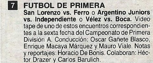 atrapamepasado's tweet photo. Un #4deAgosto de #Hace35Años, fue la 1ra emisión de #FútboldePrimera. En adjunto, su equipo al año siguiente: un 17/8 #En1986, según la extinta revista #Teletotal👇 https://t.co/yWxtdt5LOP