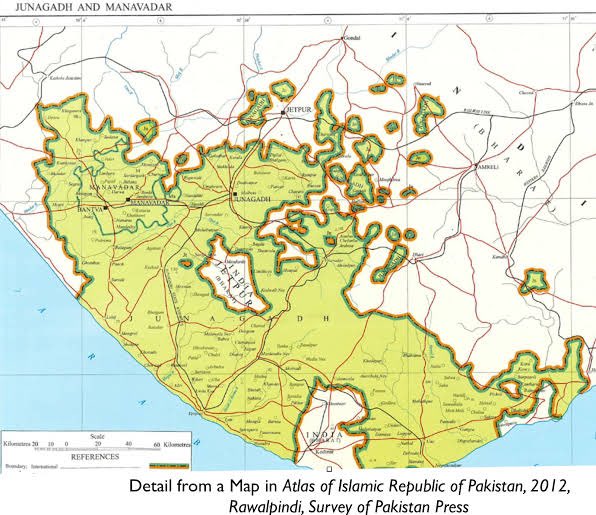 4) The Most peculiar of these are Pakistani claims on Junagadh and Manawadar. These 2 states were the polar opposites to Kashmir. Their rulers were Muslims who ruled over a predominantly Hindu populace.