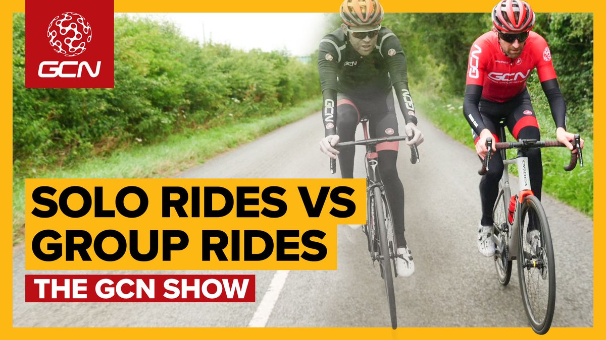 Cycling solo is great for getting some headspace or crushing intervals. Group rides are perfect for banter, cafes, and sprinting for town signs. They both have their pros, and they both have their cons. This week on the GCN Show, Manon and Dan discuss.

gcn.eu/41y