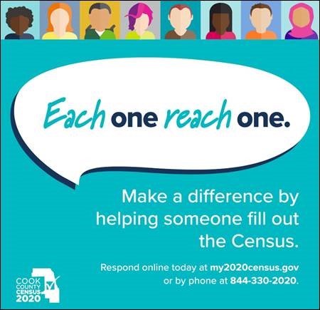 LitWorksChicago's tweet image. Cook County needs you! Shape the future of your community today. Help someone fill out the 2020 Census either online, by phone, or by mail. Don’t forget to let your friends and family know you completed the Census! #EachOneReachOne #CookCountyCensus #MakeILCount