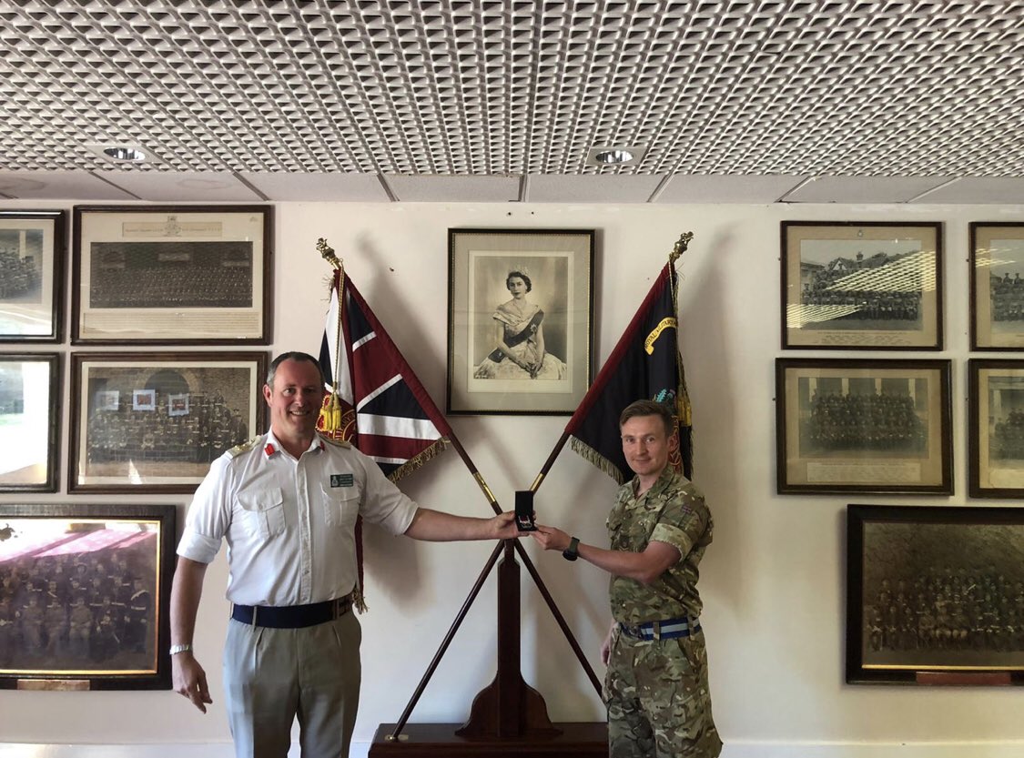 Brigadier James Carr-Smith (@armycomdrmasgp) on Twitter photo Well done to all those awarded Long Service and Good Conduct medals <a href="/RMASandhurst/">Royal Military Academy Sandhurst</a>. To qualify soldiers and officers must complete 15 years of exemplary service.
#britisharmy #career #armyconfidence #medal Well done to all those awarded Long Service and Good Conduct medals <a href="/RMASandhurst/">Royal Military Academy Sandhurst</a>. To qualify soldiers and officers must complete 15 years of exemplary service.
#britisharmy #career #armyconfidence #medal