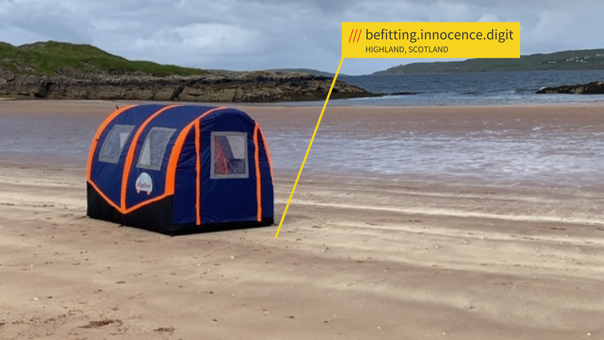 Rigloo at ///befitting.innocence.digit in the Scottish Highlands