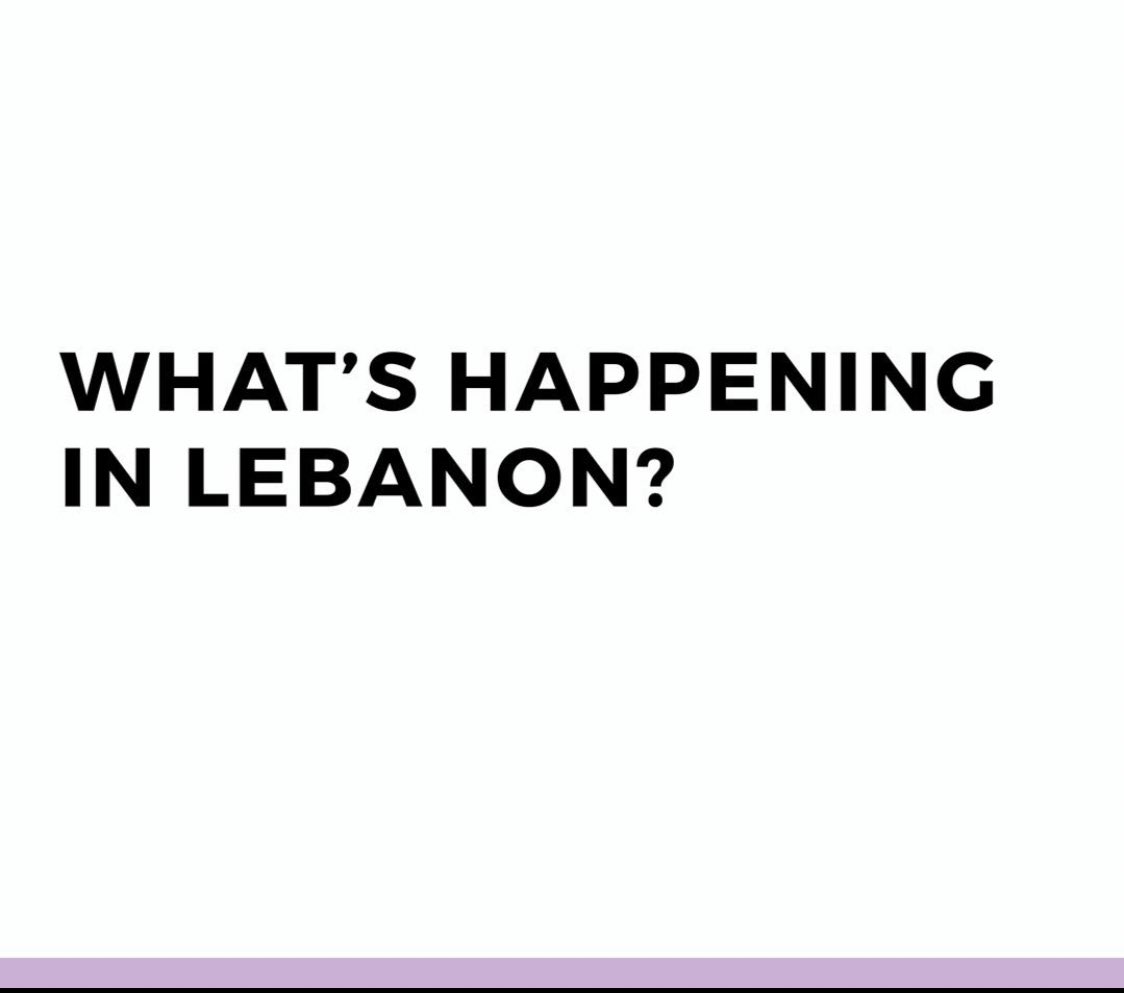 an informative thread on what’s happening in Lebanon  #prayingforlebanon  #Lebanon