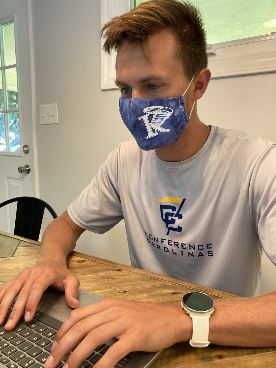 KingAthletics's tweet photo. The @KingXC_TF staff wants to compete this fall as they are masked up while working. #MaskUpToPlay https://t.co/jWKRTXdSzv