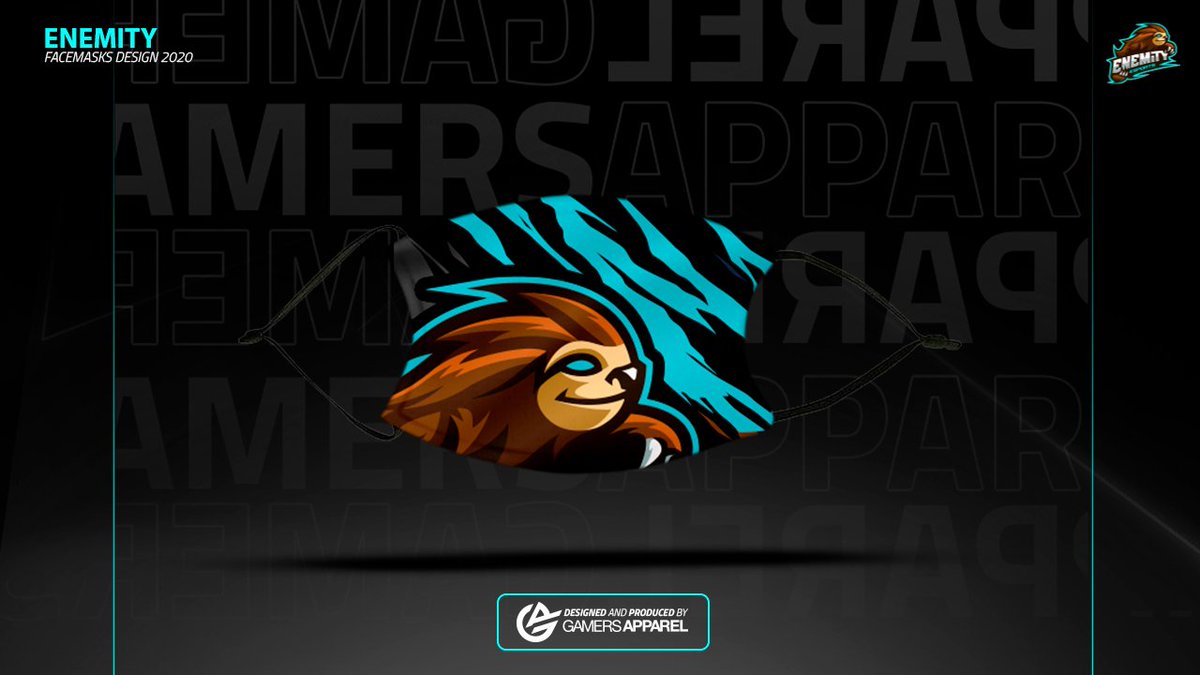 Today we are proud to announce the release of a new addition to our shop!⚡

Thanks to our official supplier <a href="/GamersApparel/">Gamers Apparel</a> for the production of the new Enemity masks!🔥

During the current times masks are important so we are really happy to introduce them in #ENMSloth style!😍