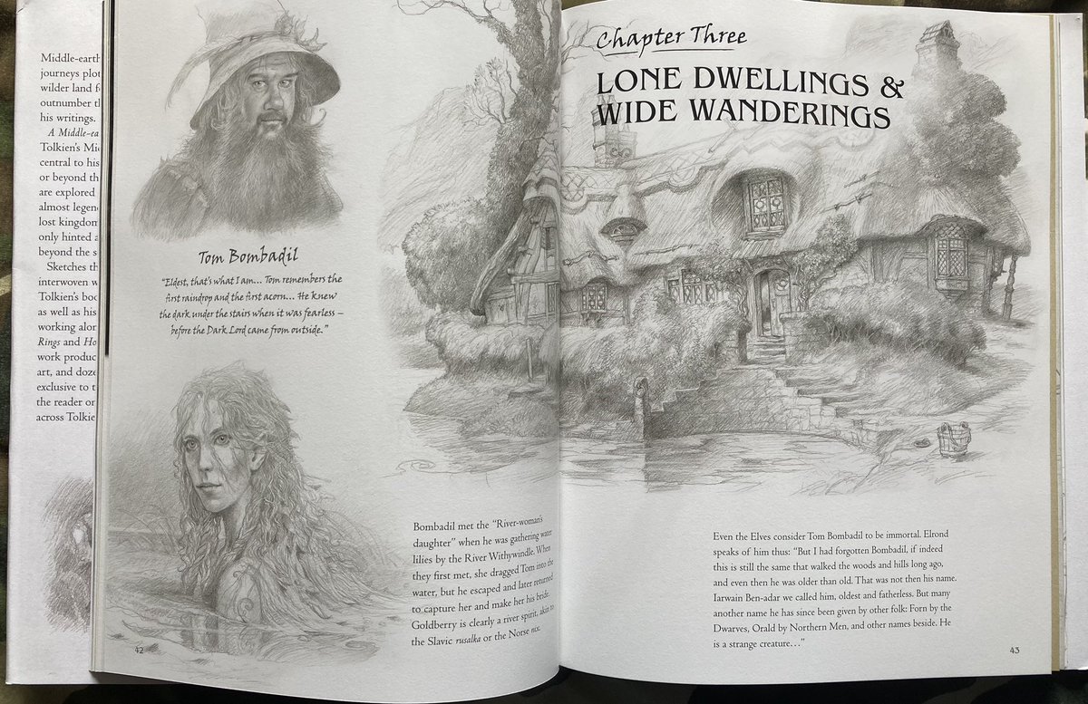  #TolkienEveryday Day 13One of my favourite Tolkien Art Books - A Middle-earth Traveler, which shows off the marvellous sketches of John Howe