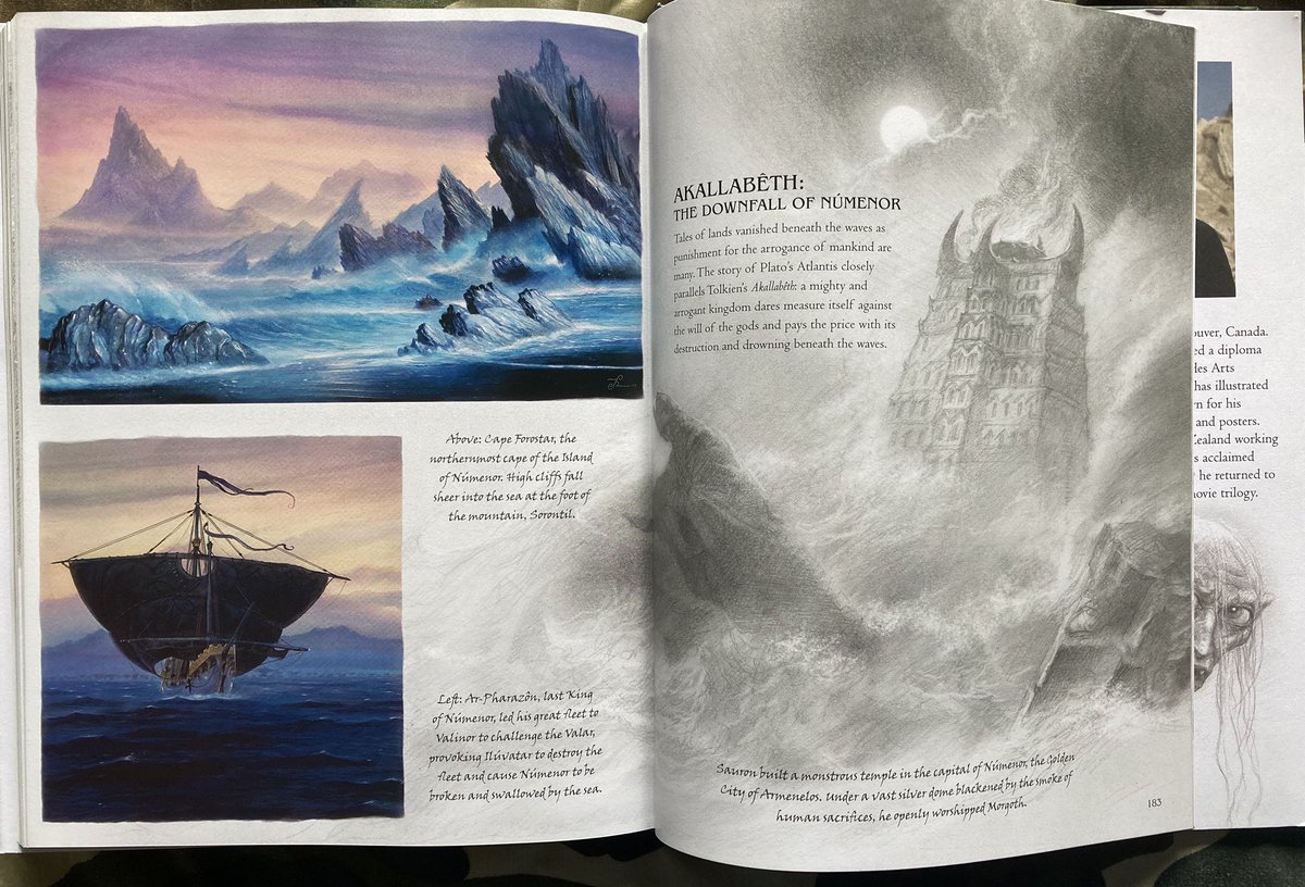  #TolkienEveryday Day 13One of my favourite Tolkien Art Books - A Middle-earth Traveler, which shows off the marvellous sketches of John Howe