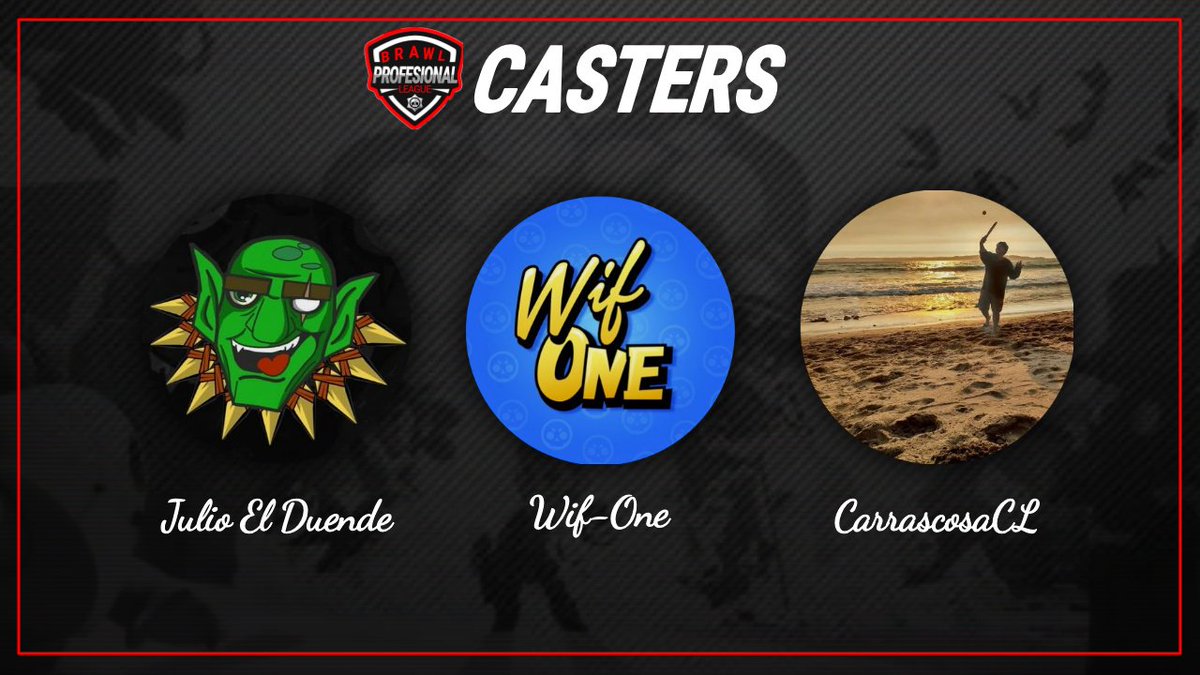#BCL | PRESENTACION

Continuamos con la presentación de los casters que llevarán la liga a toda la audiencia. Ellos son:

@carrascoosaa
<a href="/wif_one/">Wif-One</a>
@JULIOelDUENDE

Que a pesar de el poco tiempo que llevan, se han ganado el cariño y aprecio de la comunidad.