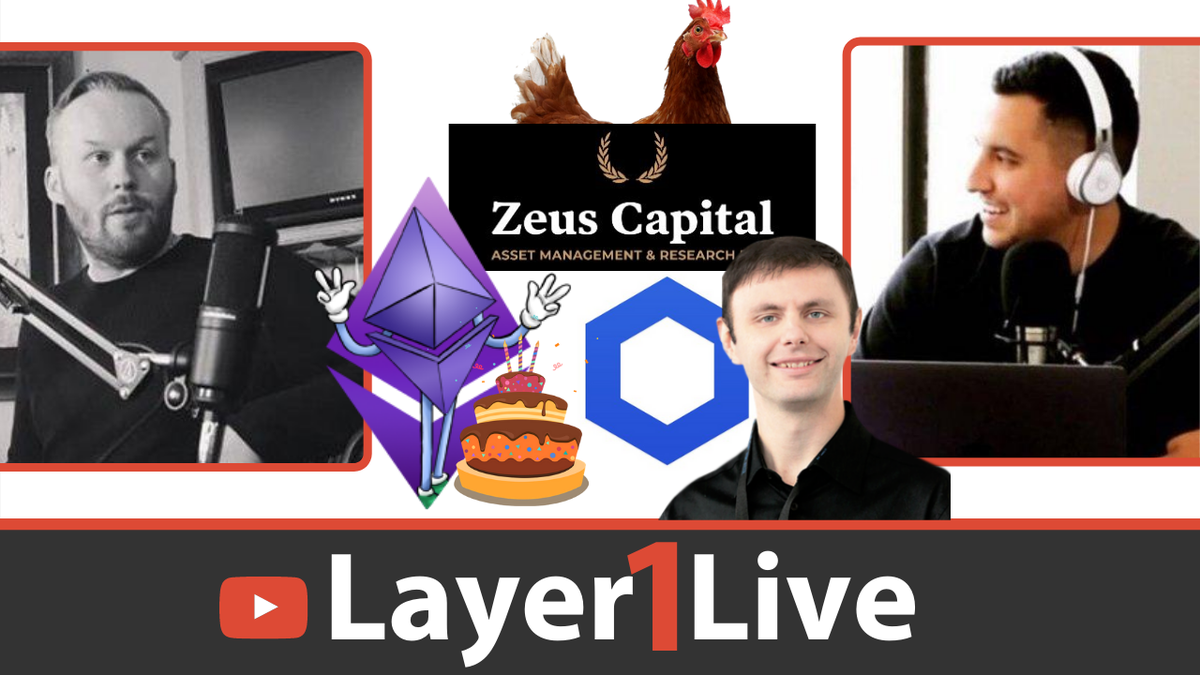 WildWebPod's tweet image. Another Week, Another #Layer1Live 🚀🚀

- #Ethereum celebrates 5th Birthday
- Dan Larimer Lives; speaks on #EOS
- @ZeusCapitalLLP is short (or maybe long?) $LINK
- @WAX_io Shatner Sale Nets $200k 

FULL EPISODE➡️ youtu.be/jxICzmPvPIo