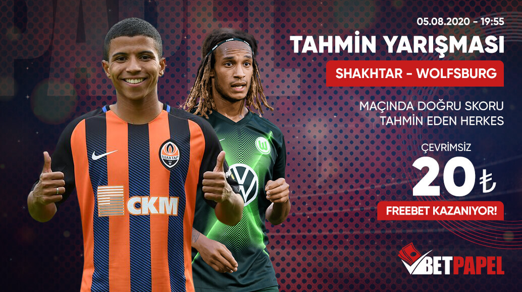 📢 Etkinlik Zamanı

SHAKHTAR - WOLFSBURG

Maçında SKOR NE OLUR? Doğru Bilen Herkese 20 ₺ Çevrimsiz Freebet

👉 Paylaşıma ⤵️
🔂 RT VE❤️ FAV + 🫂 3 Arkadaşını Etiketle !
👤 Kullanıcı adın ile birlikte tahminini belirt !