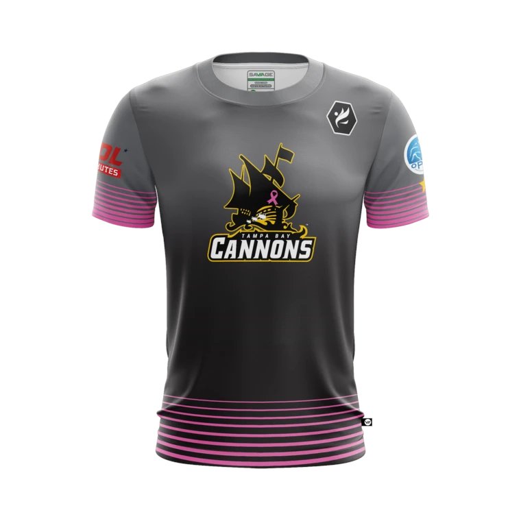 TampaBayCannons's tweet photo. Get ready for October with a #Pink jersey customized with your name!
Savage Apparel will #donate part of the proceeds from every 2020 pink Cannons jersey to the American Cancer Society
โก๏ธhttps://t.co/hvgtFYsglH
Be our #8thMan, join the team! https://t.co/s7fJgs6ri5