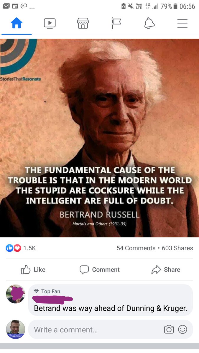 Dunning29654495's tweet photo. I take offence to a legend like me being referenced like this... https://t.co/NyJ9ljcvjO
