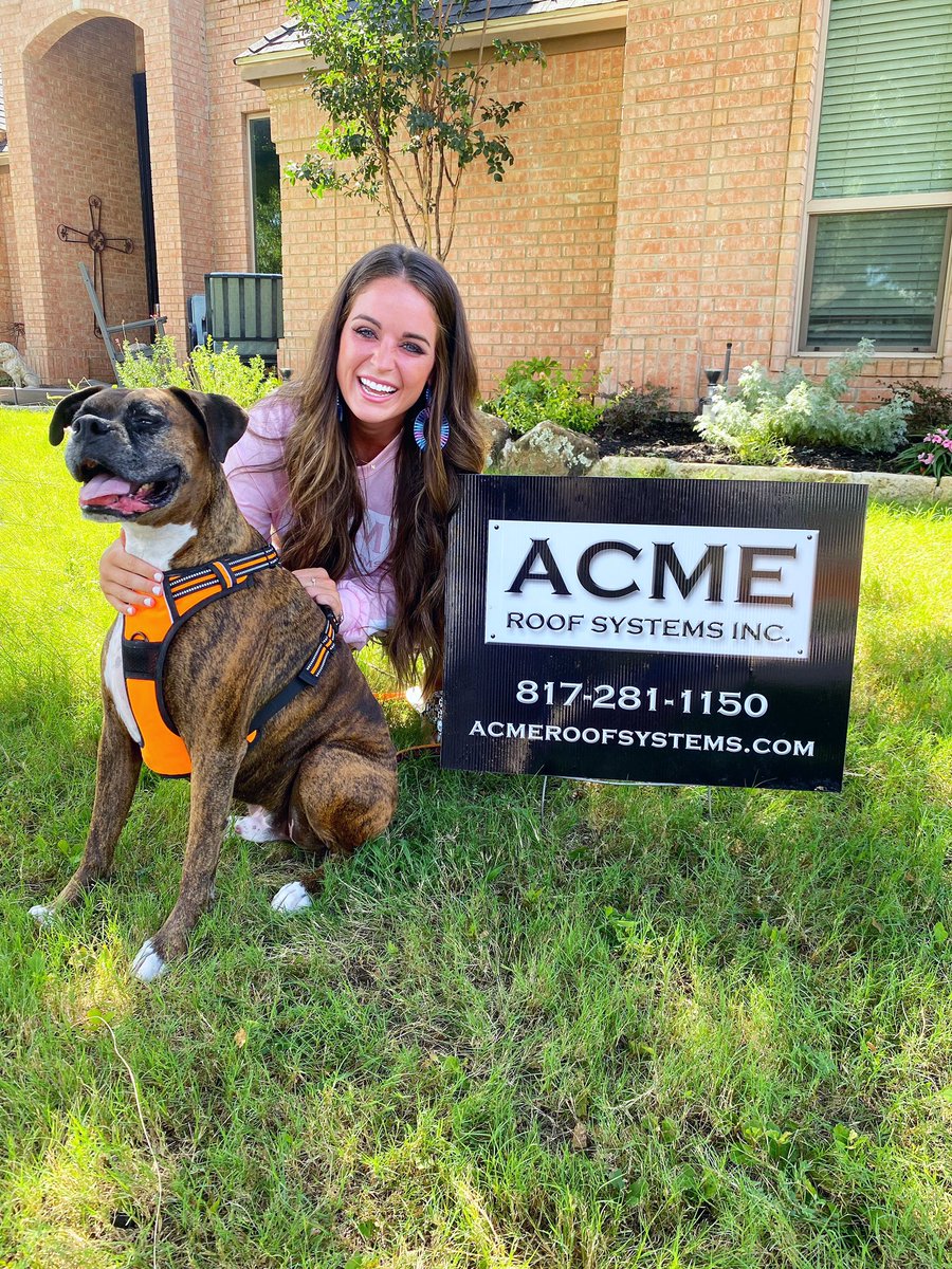 Look how happy this guy is about his brand new “woof”!🐶
⠀
We’re ready to make you this happy too! Call us at 817-281-1150!

#QualityStartsAtTheTop #Roofing #Dog #Puppy #Texas
