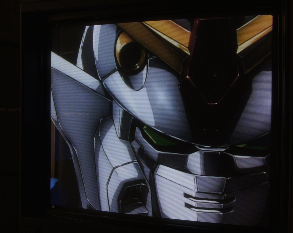 koyatenn1's tweet photo. SONY BVM-20F1JとBKM-24Nで新機動戦記ガンダムWのLaserDiscを😉✨
#新機動戦記ガンダムW #ガンダムW
#LaserDisc
#BVM #HRトリニトロン #EBU蛍光体 #NTSC #CVBS #Composite #DigitalTBC #VEC #DynamicCombFilter https://t.co/zh8HrdFYFu