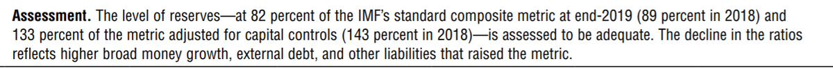Now the bad -- the IMF joined Goldman in putting out a report that says China is as under-reserved as China (both used the RAM a bit too much, tho the IMF does qualify the China is 82% reserved point)