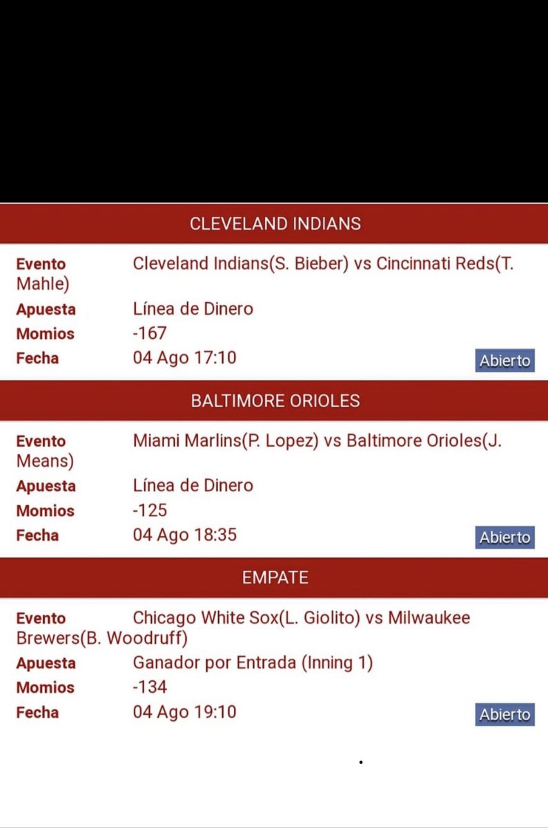 Hoy nos vamos con este Parlay #MLB ⚾️🇺🇸 de +400 👍
@FC_GoldenPicks