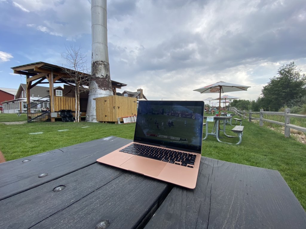 fisheysoup's tweet photo. @PremierLacrosse 👏 🥍 Lets go @PLLChaos claim the island! Watching from @BreckBrew!!! #COfans https://t.co/wHWfBgmOPX